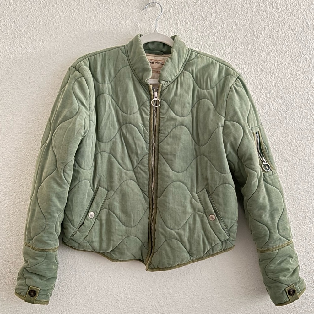 We The Free Green Bomber Jacket